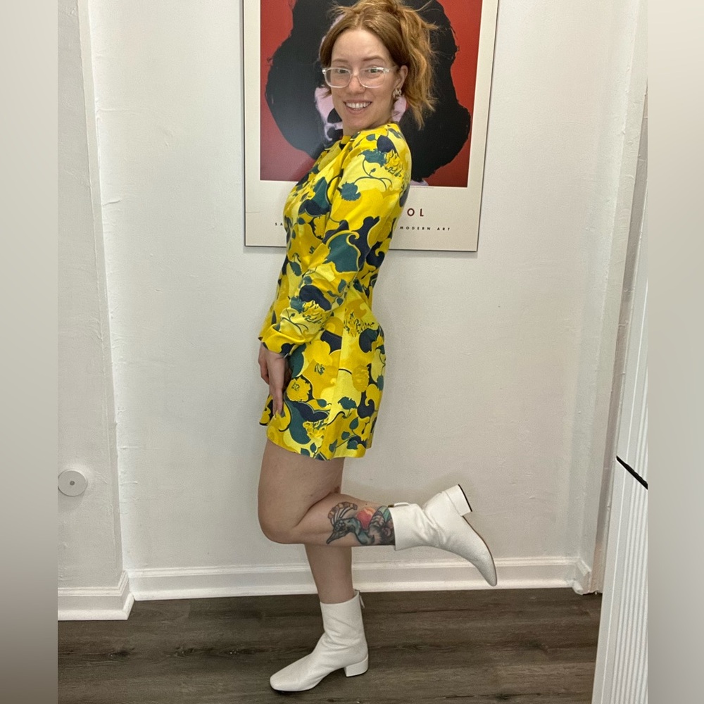 60’s Long Sleeve Mini Mod Dress - Picture 12 of 15